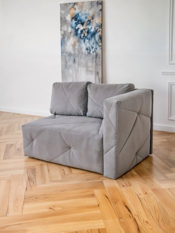 Диван 1010 серый, правый (BRENDOSS) в Нижнем Тагиле - nizhnij-tagil.mebel-e96.ru