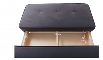 Диван-кровать 1001 графит (Brendoss) в Нижнем Тагиле - nizhnij-tagil.mebel-e96.ru