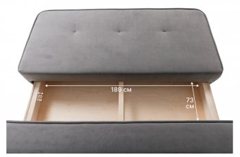 Диван-кровать 1001 серый (Brendoss) в Нижнем Тагиле - nizhnij-tagil.mebel-e96.ru