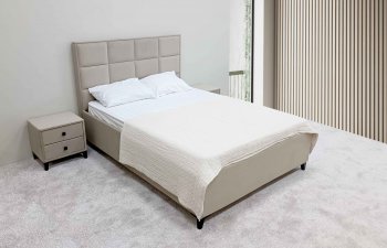 Кровать с подъемным механизмом Мега беж (Лин) в Нижнем Тагиле - nizhnij-tagil.mebel-e96.ru