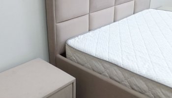 Кровать с подъемным механизмом Мега беж (Лин) в Нижнем Тагиле - nizhnij-tagil.mebel-e96.ru