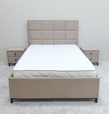 Кровать с подъемным механизмом Мега беж (Лин) в Нижнем Тагиле - nizhnij-tagil.mebel-e96.ru