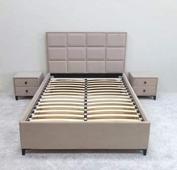 Кровать с подъемным механизмом Мега беж (Лин) в Нижнем Тагиле - nizhnij-tagil.mebel-e96.ru