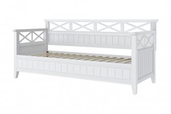 Кровать из массива Амелия белый античный (БМ) в Нижнем Тагиле - nizhnij-tagil.mebel-e96.ru