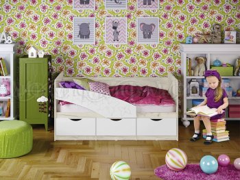 Кровать Бабочки Шарли белый (Миф) в Нижнем Тагиле - nizhnij-tagil.mebel-e96.ru