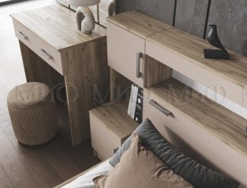Спальный гарнитур Бася крафт/кашемир (Миф) в Нижнем Тагиле - nizhnij-tagil.mebel-e96.ru