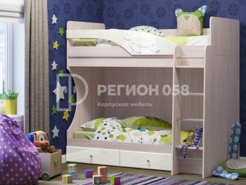 Двухъярусная кровать Бемби МДФ (Регион) в Нижнем Тагиле - nizhnij-tagil.mebel-e96.ru