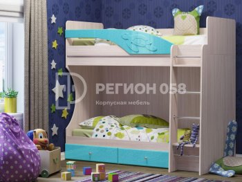 Двухъярусная кровать Бемби МДФ (Регион) в Нижнем Тагиле - nizhnij-tagil.mebel-e96.ru