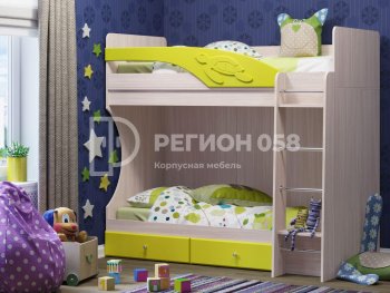 Двухъярусная кровать Бемби МДФ (Регион) в Нижнем Тагиле - nizhnij-tagil.mebel-e96.ru