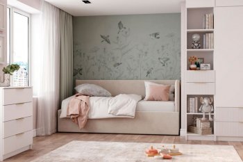 Диван-кровать Бенто с ПМ, велюр Крем (ДСВ) в Нижнем Тагиле - nizhnij-tagil.mebel-e96.ru
