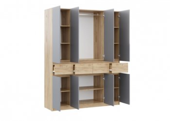 Спальный гарнитур Бостон Лайт серый (Стиль) в Нижнем Тагиле - nizhnij-tagil.mebel-e96.ru