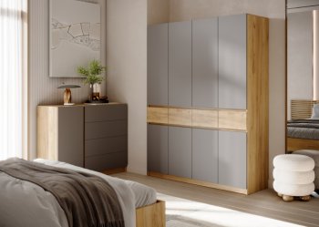 Шкаф 1600 мм Бостон Лайт ШК-004 серый (Стиль) в Нижнем Тагиле - nizhnij-tagil.mebel-e96.ru