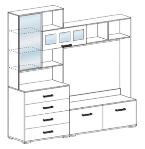 Стенка Яна ТВ 751 (СтендМ) в Нижнем Тагиле - nizhnij-tagil.mebel-e96.ru