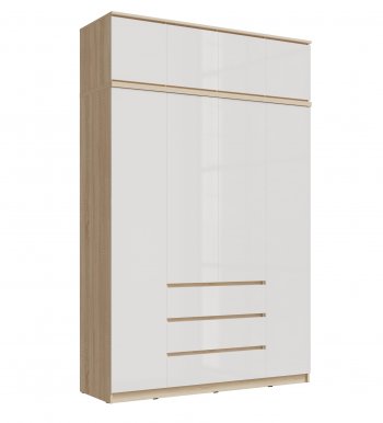 Шкаф 1600 мм Челси с антресолью сонома (Миф) в Нижнем Тагиле - nizhnij-tagil.mebel-e96.ru