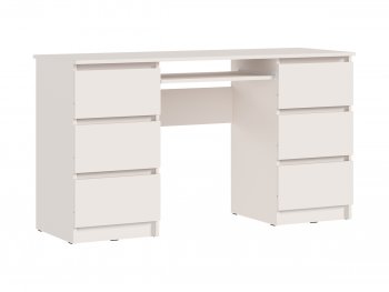 Письменный стол Челси 6 ящиков кашемир (Миф) в Нижнем Тагиле - nizhnij-tagil.mebel-e96.ru