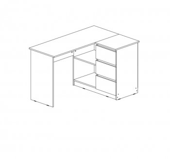 Стол письменный Челси угловой кашемир (Миф) в Нижнем Тагиле - nizhnij-tagil.mebel-e96.ru