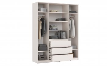 Шкаф 1600 мм Челси с антресолью Кашемир (Миф) в Нижнем Тагиле - nizhnij-tagil.mebel-e96.ru