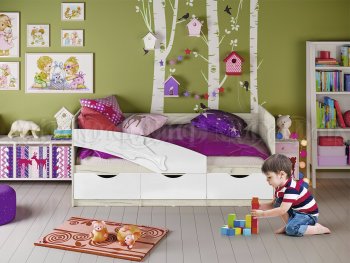 Кровать Дельфин шарли белый (Миф) в Нижнем Тагиле - nizhnij-tagil.mebel-e96.ru