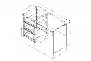 Стол письменный Дельта Next 15.04 ЯС/графит (ФМ) в Нижнем Тагиле - nizhnij-tagil.mebel-e96.ru