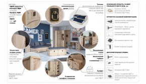 Комод 5ящ Валенсия Дуб сонома (Имп) в Нижнем Тагиле - nizhnij-tagil.mebel-e96.ru