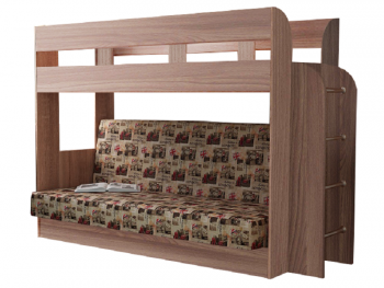 Кровать двухъярусная с диваном Дива ( Версаль) в Нижнем Тагиле - nizhnij-tagil.mebel-e96.ru