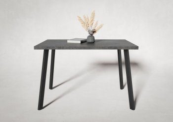 Стол нераздв. Дублин 32 КРАФТ В2, ЛДСП Цемент темный (Вудман) в Нижнем Тагиле - nizhnij-tagil.mebel-e96.ru