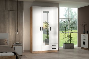 Шкаф 1200 мм Эконом с зеркалом (Зарон) в Нижнем Тагиле - nizhnij-tagil.mebel-e96.ru | фото