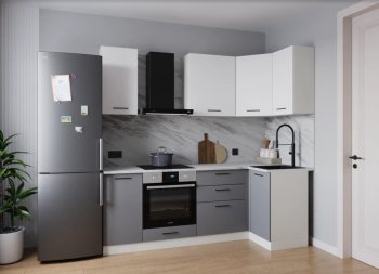 Угловой кухонный гарнитур Элеганция 2200*1000 мм (Sanvut) в Нижнем Тагиле - nizhnij-tagil.mebel-e96.ru