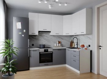 Угловой кухонный гарнитур Элеганция 2200*1600 мм Sanvut в Нижнем Тагиле - nizhnij-tagil.mebel-e96.ru