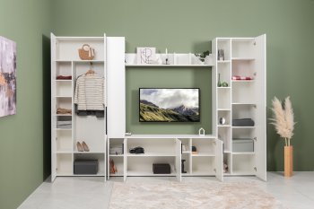 Стенка Эйр модульная, белый (Моби) в Нижнем Тагиле - nizhnij-tagil.mebel-e96.ru