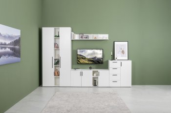 Стенка Эйр модульная, белый (Моби) в Нижнем Тагиле - nizhnij-tagil.mebel-e96.ru