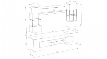 Стенка Фэнтези графит/кашемир (Лин) в Нижнем Тагиле - nizhnij-tagil.mebel-e96.ru