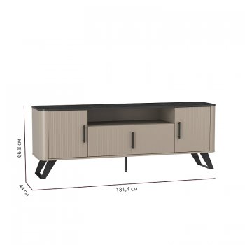 Тумба для ТВ 76.05 Фиделия (Олмеко) в Нижнем Тагиле - nizhnij-tagil.mebel-e96.ru