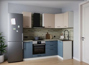 Угловой кухонный гарнитур Фьюжн 2200*1000 мм (Sanvut) в Нижнем Тагиле - nizhnij-tagil.mebel-e96.ru