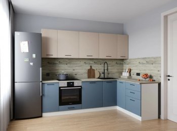 Угловой кухонный гарнитур Фьюжн 2600*1600 мм Sanvut в Нижнем Тагиле - nizhnij-tagil.mebel-e96.ru