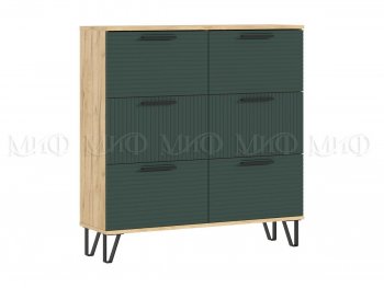 Обувница Флэш крафт/грин (Миф) в Нижнем Тагиле - nizhnij-tagil.mebel-e96.ru