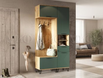 Прихожая Флэш комп.1, крафт/графит (Миф) в Нижнем Тагиле - nizhnij-tagil.mebel-e96.ru
