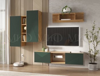 Стенка Флэш крафт/грин (Миф) в Нижнем Тагиле - nizhnij-tagil.mebel-e96.ru