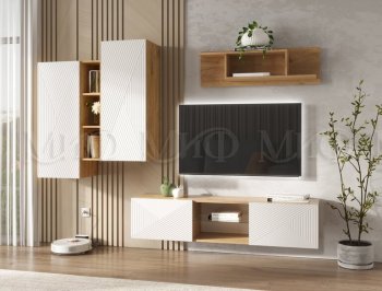 Стенка Флэш крафт/белый (Миф) в Нижнем Тагиле - nizhnij-tagil.mebel-e96.ru