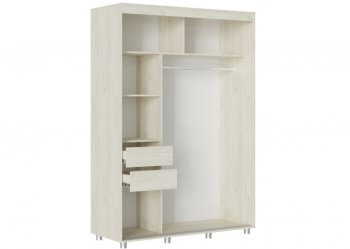 Шкаф-купе 1500 мм Форест крафт белый (Стиль) в Нижнем Тагиле - nizhnij-tagil.mebel-e96.ru