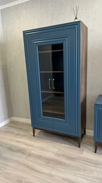 Витрина Гориция ШР-2 Сапфировый (БМ) в Нижнем Тагиле - nizhnij-tagil.mebel-e96.ru