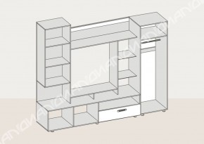 Гостиная Аллегро вариант-3 (Венге/Белфорт) в Нижнем Тагиле - nizhnij-tagil.mebel-e96.ru