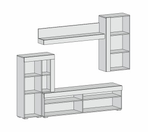 Гостиная Майами (Дуб Сонома) в Нижнем Тагиле - nizhnij-tagil.mebel-e96.ru