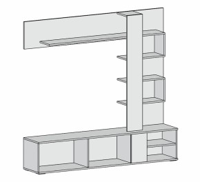 Гостиная Невада (дуб сонома/белый бриллиант) в Нижнем Тагиле - nizhnij-tagil.mebel-e96.ru