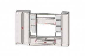 Стенка Прага-1 Анкор темный (АстридМ) в Нижнем Тагиле - nizhnij-tagil.mebel-e96.ru