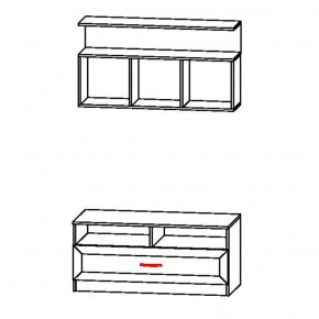 Гостиная Прага (модульная) Анкор белый в Нижнем Тагиле - nizhnij-tagil.mebel-e96.ru