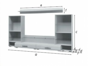 Стенка Домино Белый Глянец (БМ) в Нижнем Тагиле - nizhnij-tagil.mebel-e96.ru