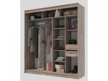 Шкаф-купе 2000 мм Гранд-1 ЛДСП/Зеркало, дуб горный (Эра) в Нижнем Тагиле - nizhnij-tagil.mebel-e96.ru