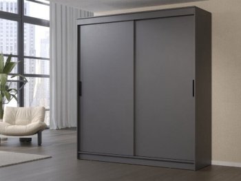 Шкаф-купе 2000 мм Гранд-1 ЛДСП, графит (Эра) в Нижнем Тагиле - nizhnij-tagil.mebel-e96.ru