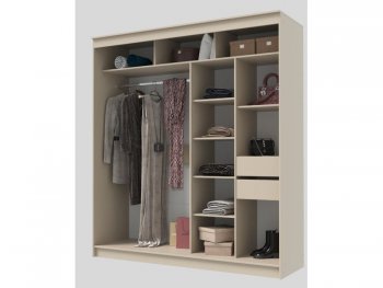 Шкаф-купе 2000 мм Гранд-1 ЛДСП/Зеркало, Сатин (Эра) в Нижнем Тагиле - nizhnij-tagil.mebel-e96.ru